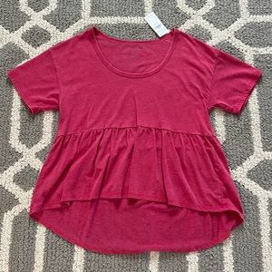 Peplum Short sleeve top